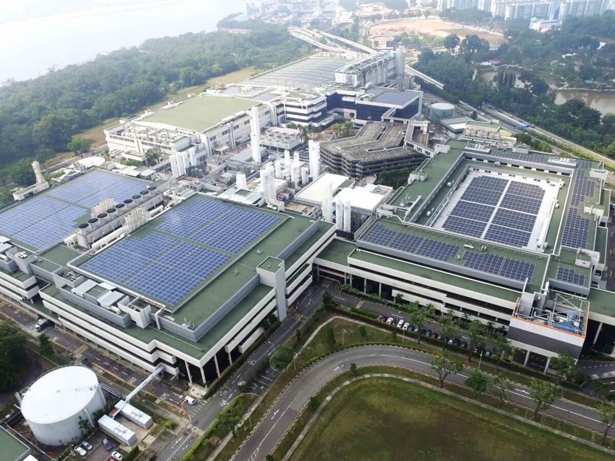 Aerial image of GlobalFoundries facility in Singapore