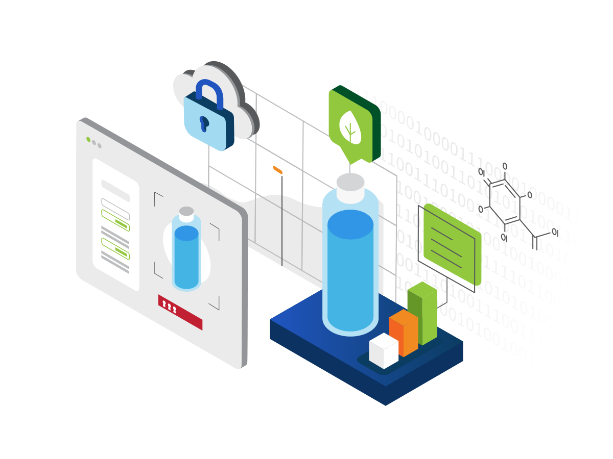 graphic depicting chemical analysis