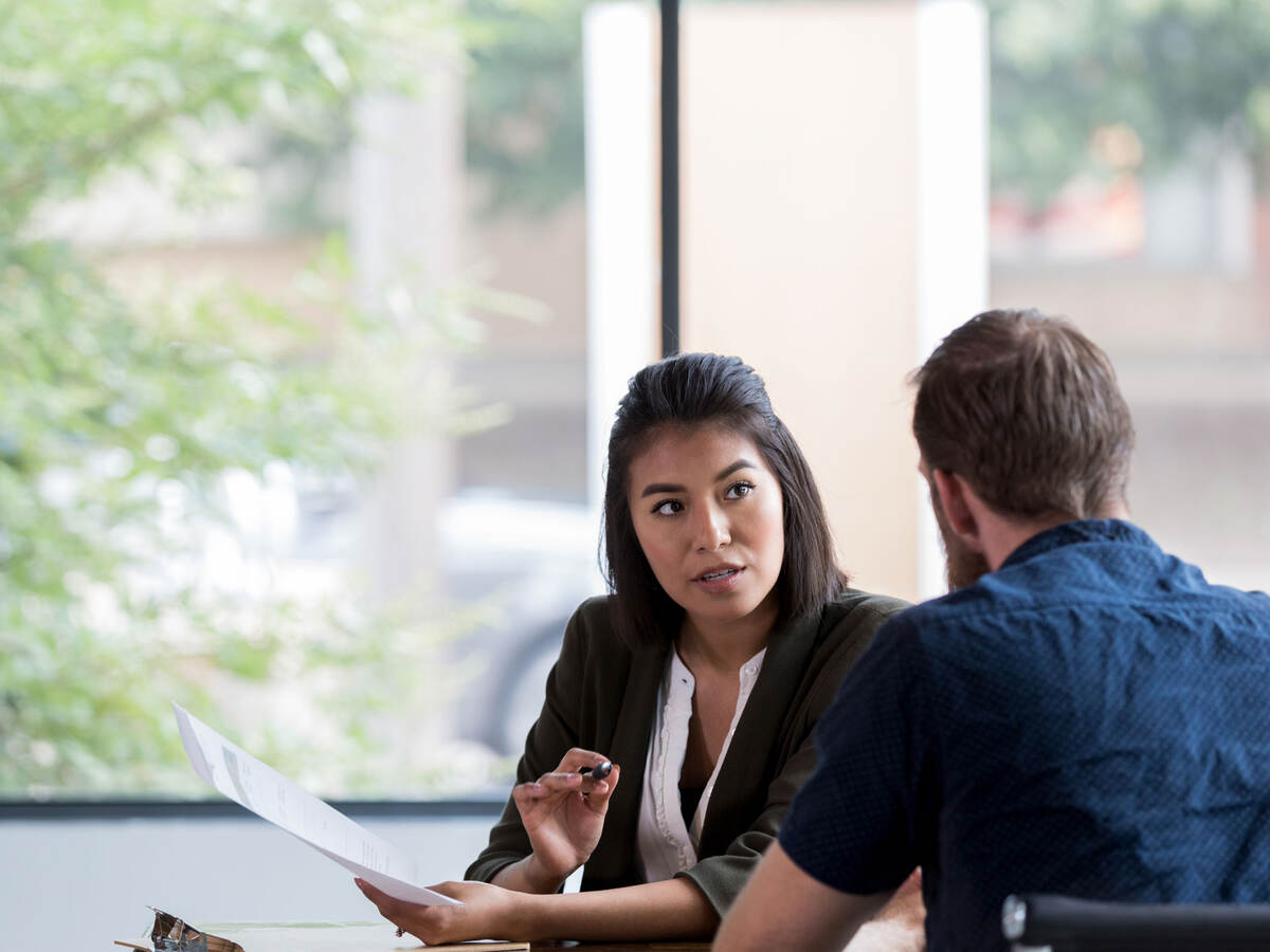 Colleagues collaborating at a table