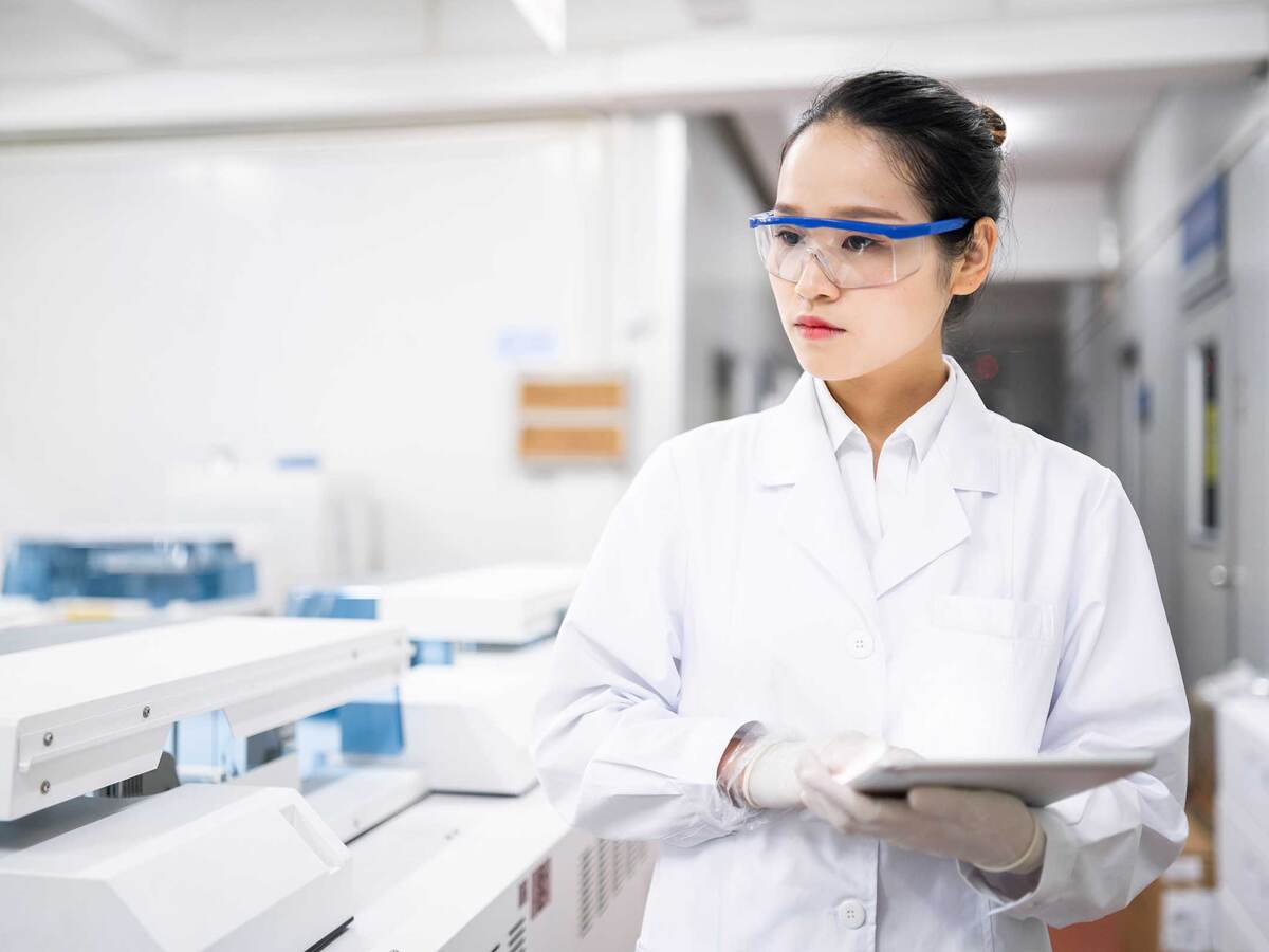 scientist in a medical laboratory