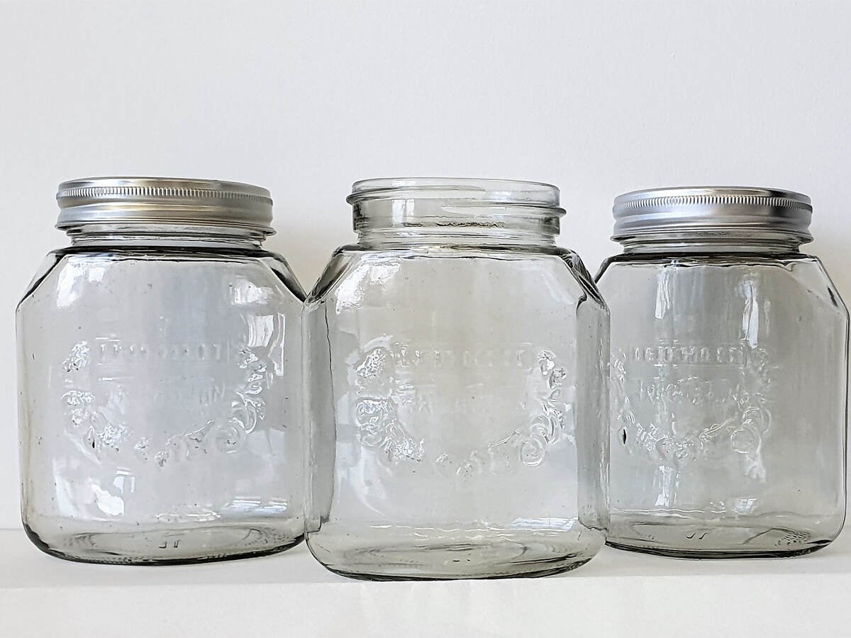 empty mason jars