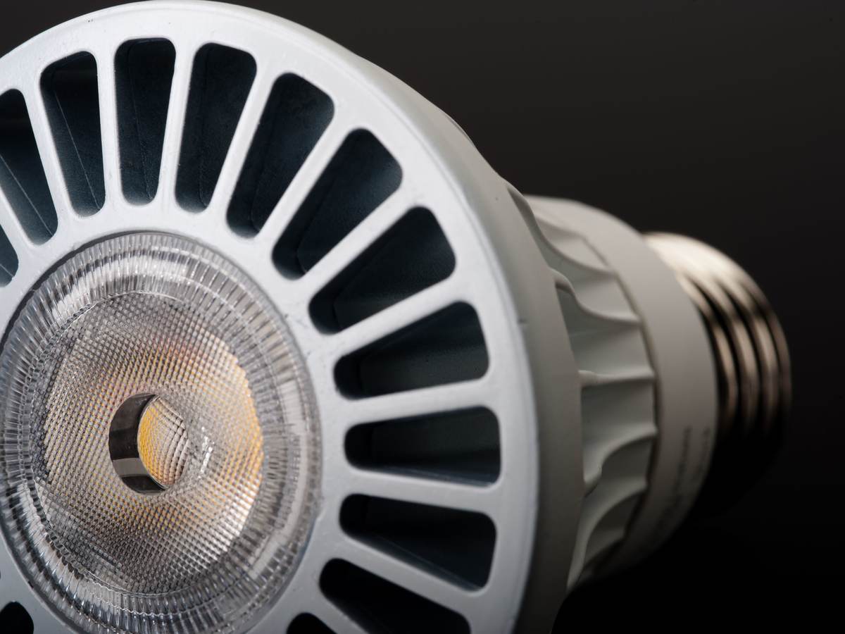 LED light bulb.