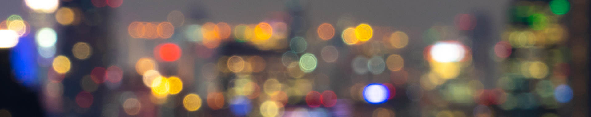 out of focus city lights