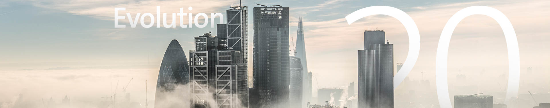 Evolution 2020: London skyline emerging from the mist