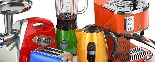 Assorted small kitchen appliances