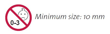 minimun size 10mm