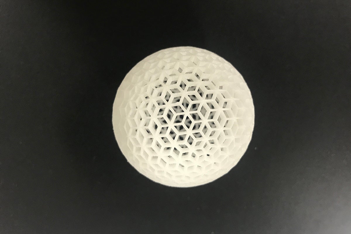 Photo of a 3D printed ball