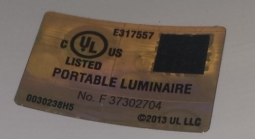 Ul listed hotsell portable luminaire