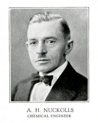 Asa H. Nuckolls was the head of UL’s Chemical Department from 1906 to 1946. He would have most likely been the one who hired Louise and the rest of UL’s female chemists – an unusual decision for the time period. 