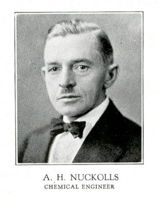 Asa H. Nuckolls was the head of UL’s Chemical Department from 1906 to 1946. He would have most likely been the one who hired Louise and the rest of UL’s female chemists – an unusual decision for the time period.