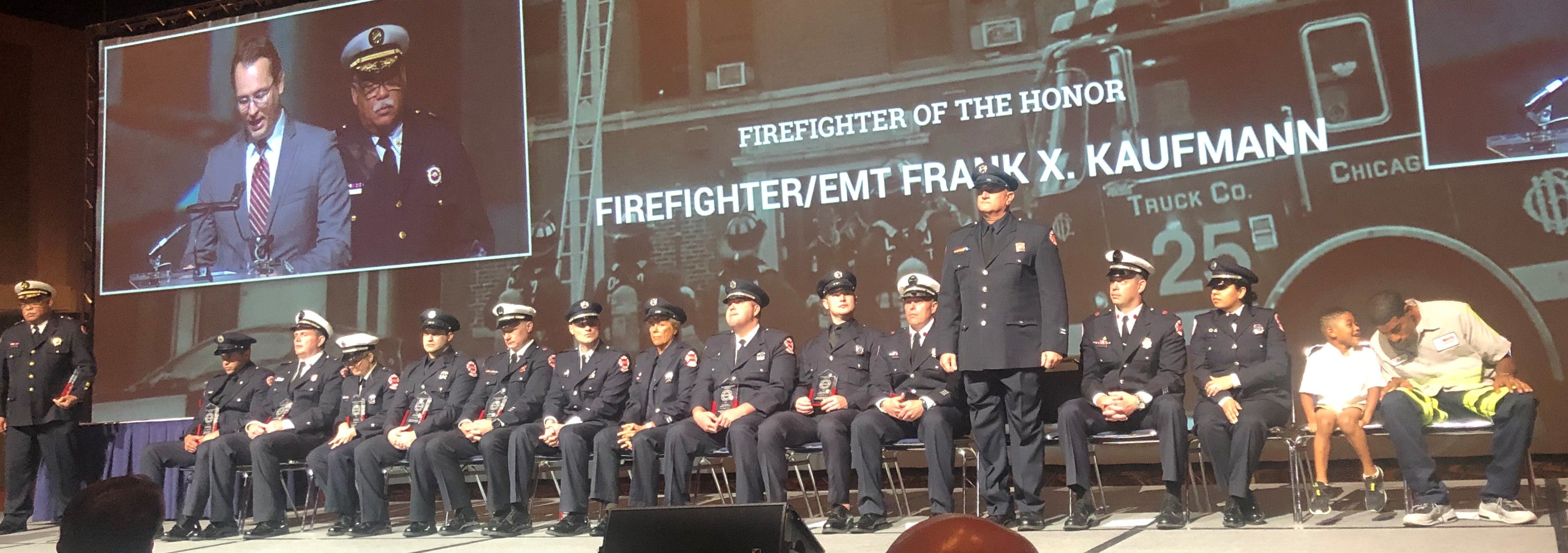 Honorees at the 2019 Chicago Fire Department Foundation's Tribute to Broad Shoulders Luncheon 