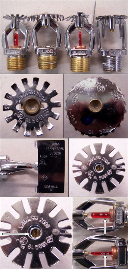 Photos of sprinklers