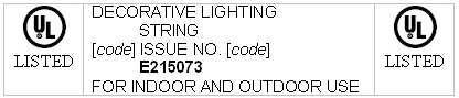 Unauthorized UL label.
