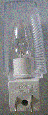 Photograph and Marking of the Nightlight authorized to bear the UL Mark 2