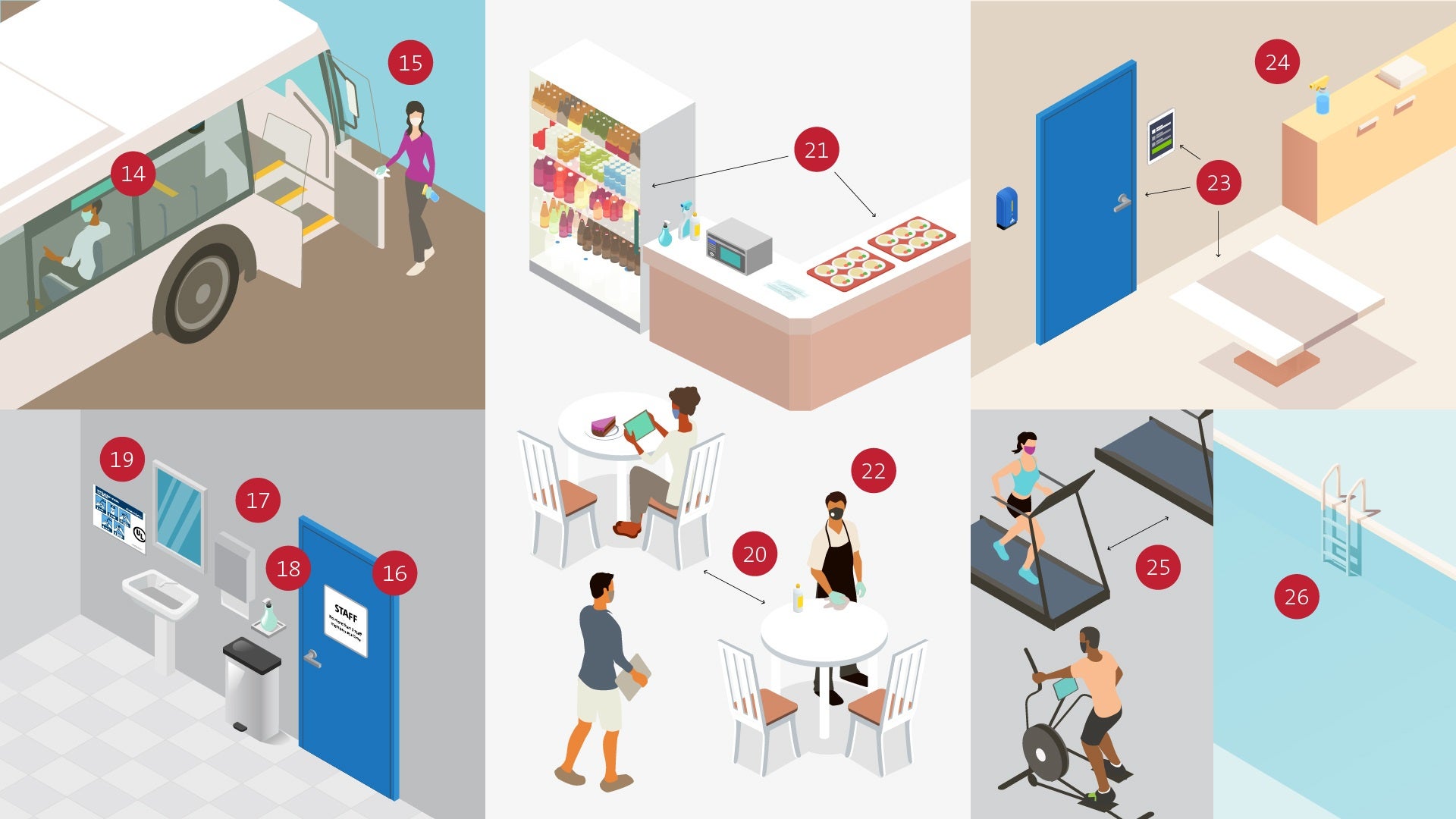 hotel hospitality illustration