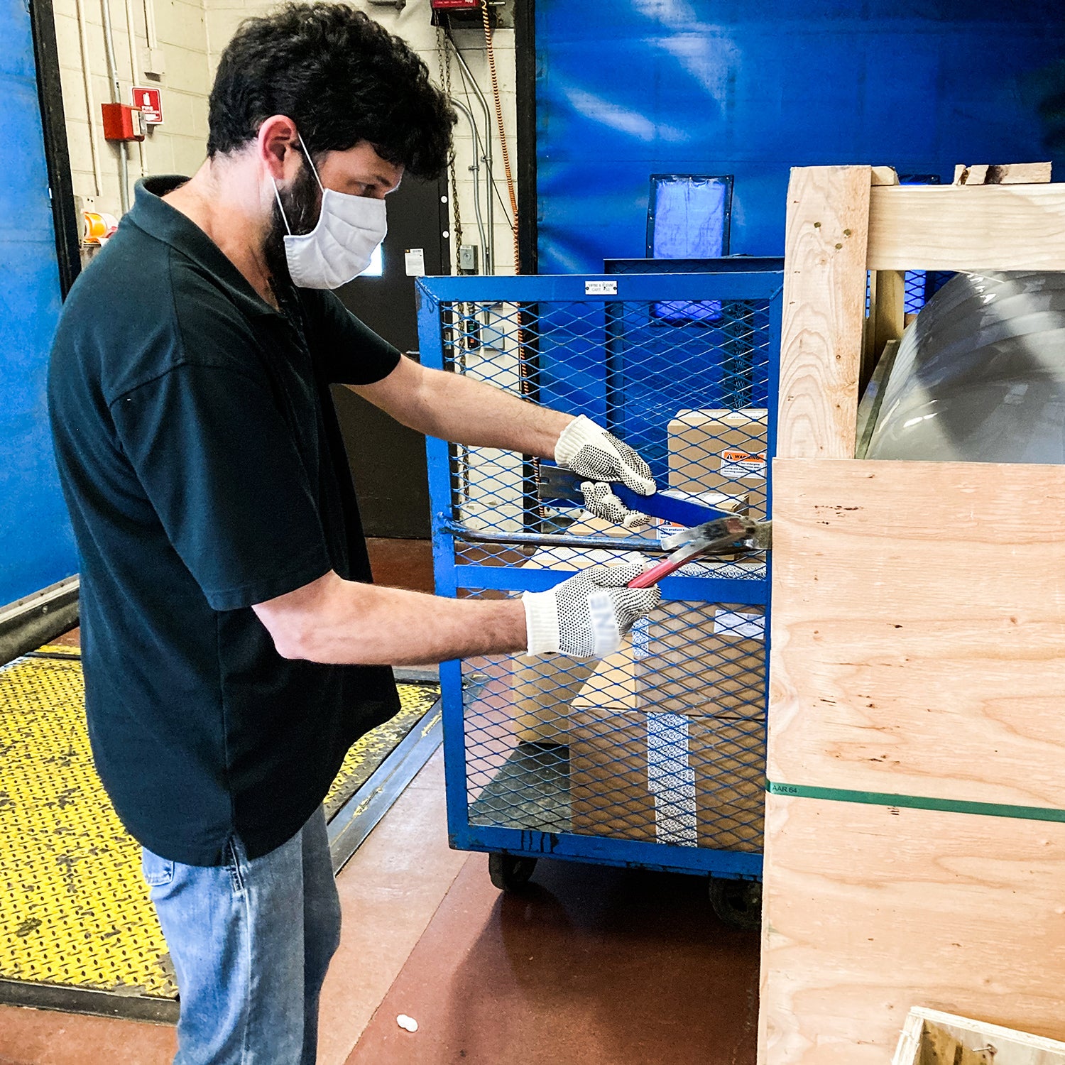 UL employee working in a laboratory