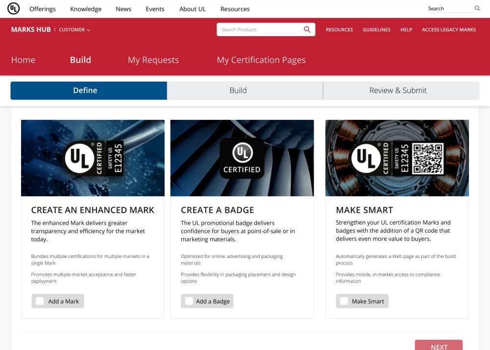 Marks Hub features