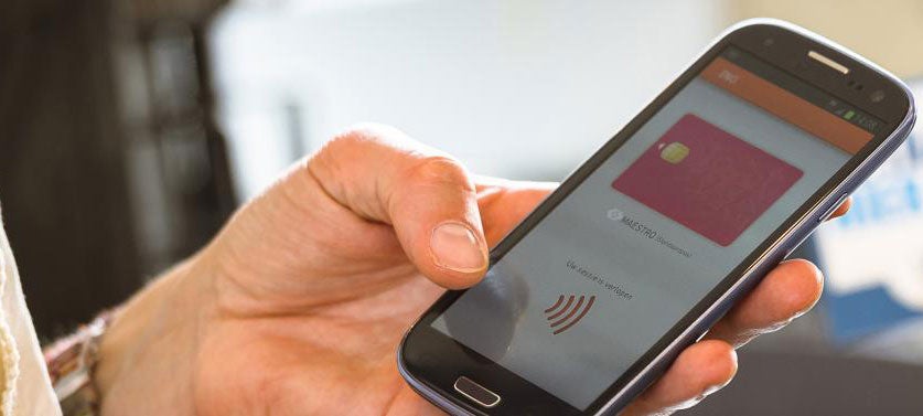 Paying via an app on a cellphone