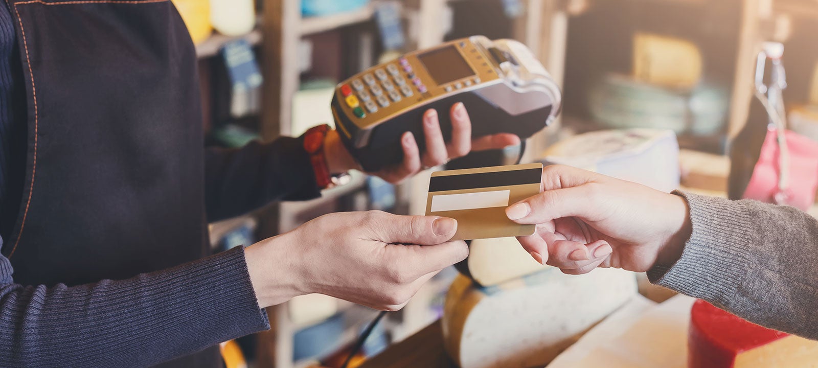 Financial transaction in a store